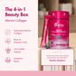 WishNew Wellness BEAUTY COLLAGEN COMPLEX | Radiant Hair, Skin & Nails | 21 Sachets with Collagen, Hyaluronic Acid, Biotin, Vitamins E & C, Rosehip & Curcumin Extracts | Enhanced Absorption Formula | Blueberry