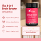 WishNew Wellness Genius Brain Booster - Advanced Nootropic for Enhanced Focus, Memory & Concentration | 60 Veg Capsules | With Mucuna, Brahmi & Ginkgo Biloba | Natural Supplement for Cognitive Support Pack of 2
