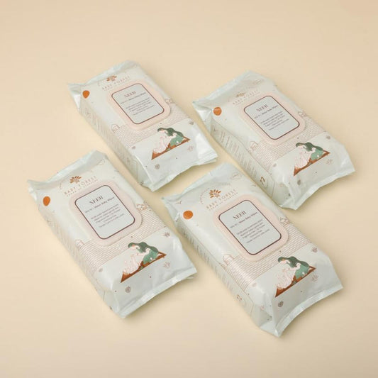 Baby Forest Neer 99.9% Water Baby Wipes- Pack of 4 | Ideal for 0 Plus Months | No Added Fragrance | Cruelty-Free | Plant-Based Formulations | Pack of 4 Wipes | Dermatologically Tested