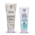 Nuuv Essential Combo - Waterless Facewash & Moisturizing Bodywash | Hydra Glow Duo | Vegan | Paraben-Free | Glow and Hydration | For All Skin Types | 100ml + 200ml