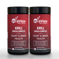 WishNew Wellness Krill Omega Complex for Heart & Brain Health, 60 Enhanced Absorption Softgels with 2000mg Fish Oil & 250mg Krill, Rich in EPA & DHA Plus Astaxanthin Pack of 2