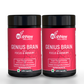 WishNew Wellness Genius Brain Booster - Advanced Nootropic for Enhanced Focus, Memory & Concentration | 60 Veg Capsules | With Mucuna, Brahmi & Ginkgo Biloba | Natural Supplement for Cognitive Support Pack of 2