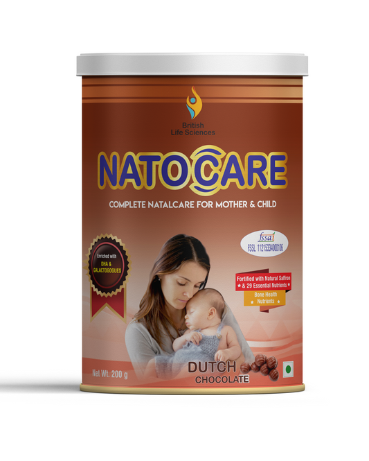 Natocare-Lactation Supplement Powder For Breastfeeding Mothers-Shatavari,Silymarin& Fenugreek Extract To Increase Milk Supply, 200G - British Lifesciences