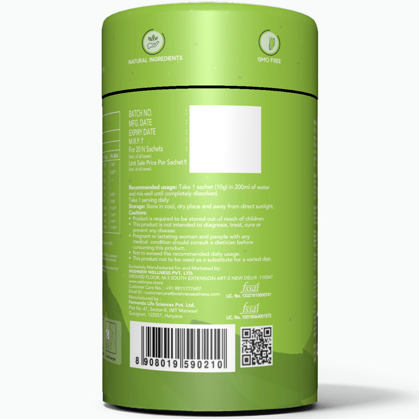 WishNew Wellness HydraFuel: Prime Electrolyte Energy Workout Drink Mix | Get Daily Hydration & Instant Energy Boost | Lemon & Lime Flavor with natural Sweetness| 20 Sachets | Suitable for Men & Women Pack of 2