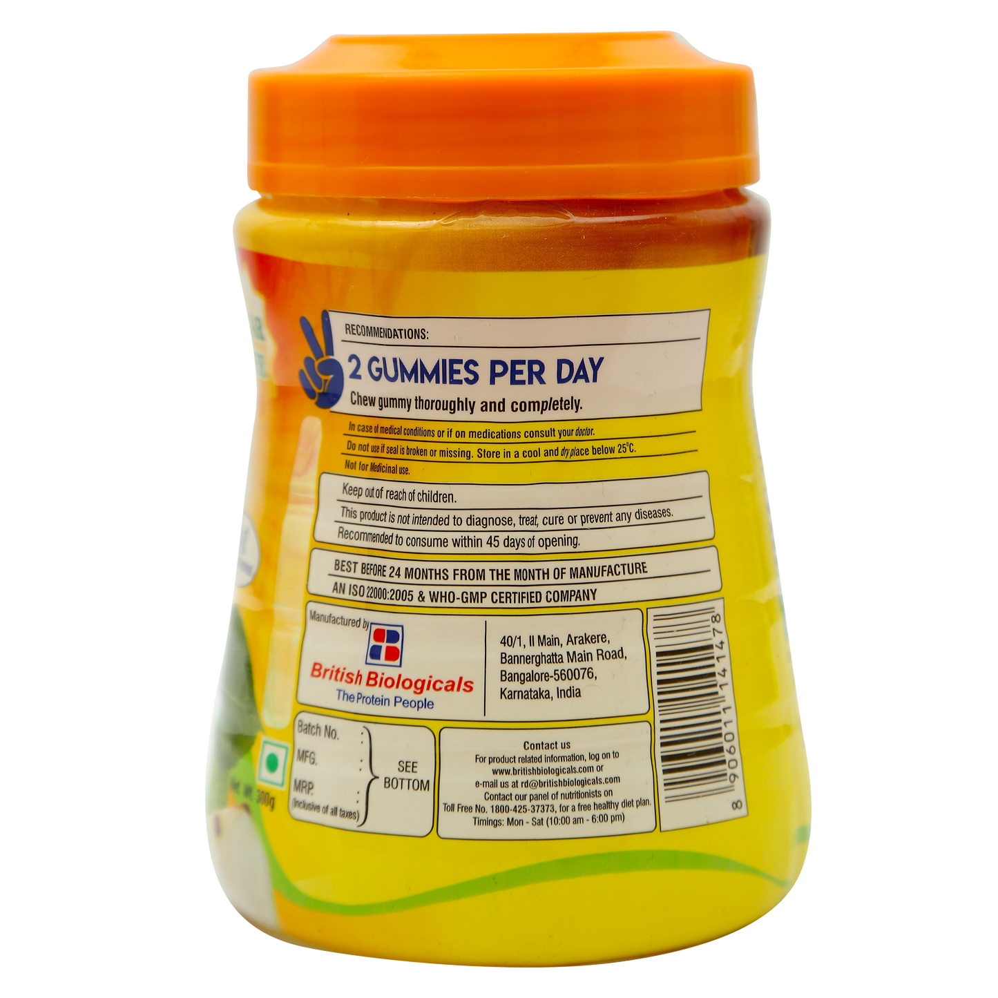Sirus Vitamin D3 Gummies | Supports Immune System, Bones, Teeth, Brain and Nervous System | Sugar Free | Green Apple Flavor | 60 Gummies | Gluten Free | 300 g - British Biologicals