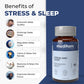 Muditam Ayurveda Stress and Sleep With Muscle Recovery & Nerve Relaxation | Helps You Sleep Soundly and Relieve Sore Muscles, Wake Up Fresh & Energetic | For Men & Women | 120 Tablets