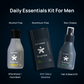 Muster Men Grooming Essentials Gift Box | After Shave Face Balm (100 ml) | Anti-Odour Deo Stick (80 g) | Style Pro Hair & Beard Oil Spray (80 ml) | Premium Grooming Kit for Men | Gift Set for Him