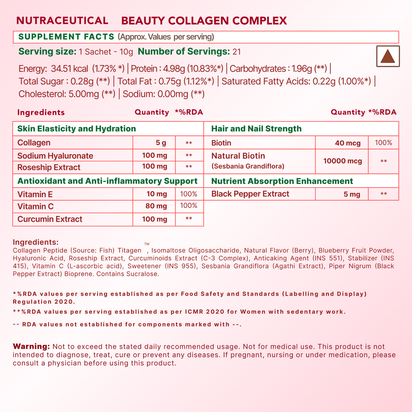 Women's Wellness Duo: Beauty Collagen Arctic Blueberry + Daily Ritual Multivitamin Women 18+
