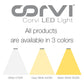 CORVI LED Flat 6 Round 15W False Ceiling Light | Compact, Driverless & Dimmable with Backlit Design |  White 5700K for Home & Office (Pack of 10)