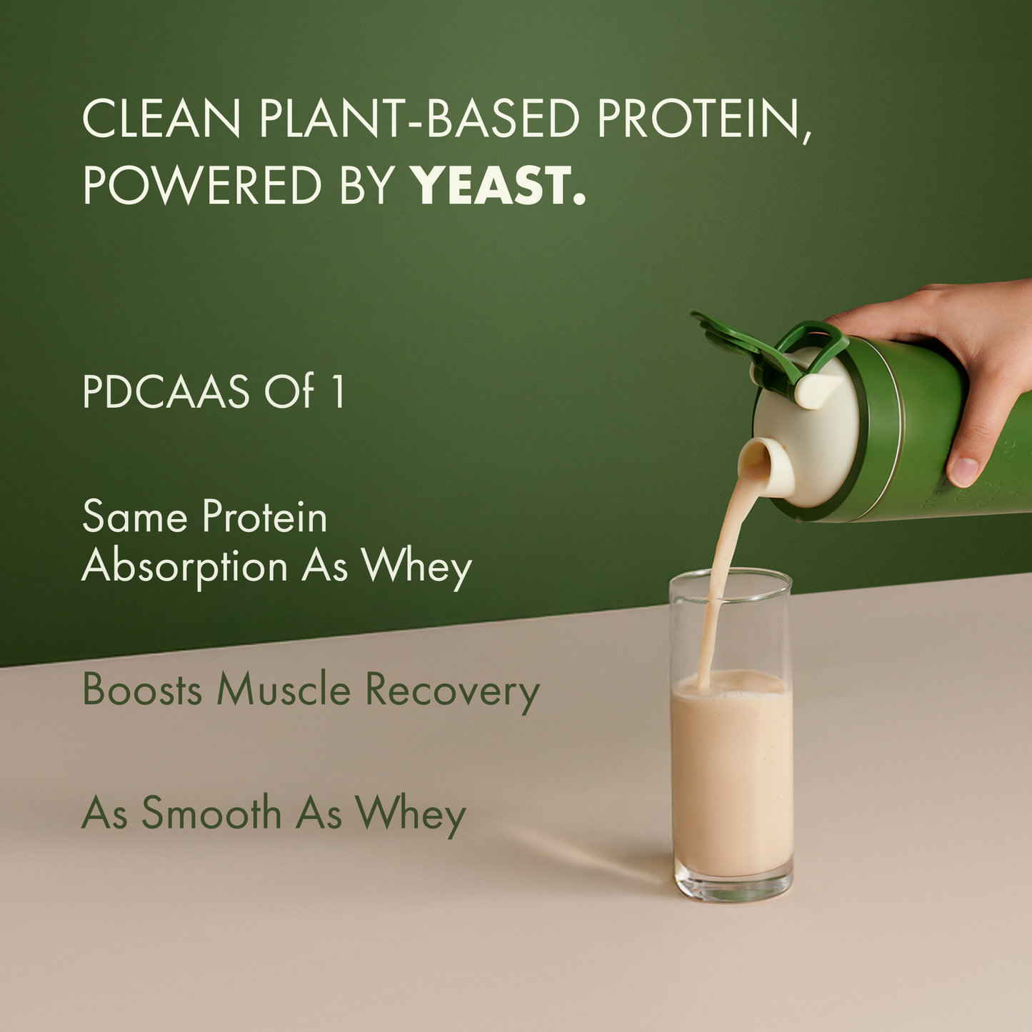 Cosmix No-Nonsense Plant Protein Pro | 26g Protein/Serve | Kerala Vanilla Bean | Yeast Powered Plant-Based Protein | PDCAAS of 1 | Light On Gut, Superior Muscle Recovery - 1kg