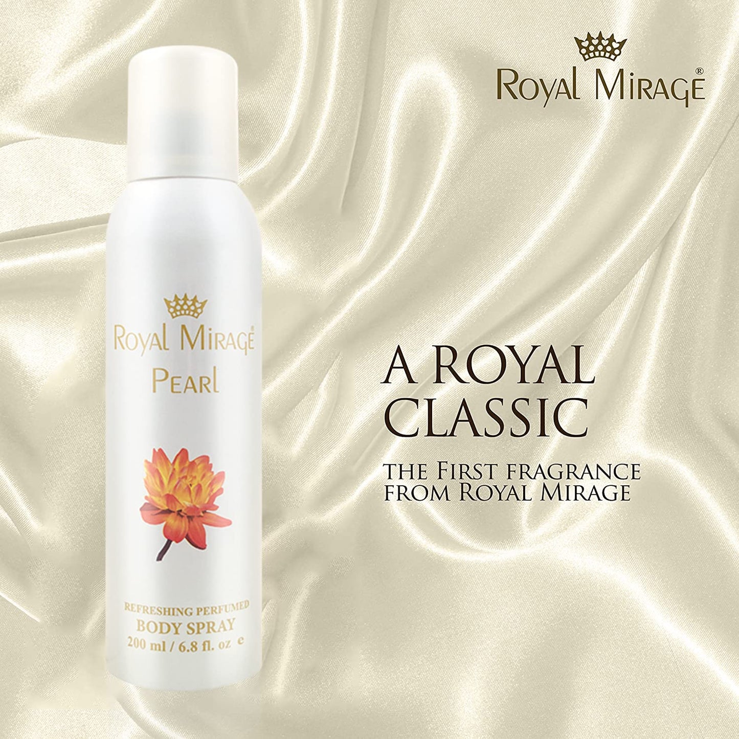 Royal Mirage Body Deodorant Spray 200ml (Pearl)