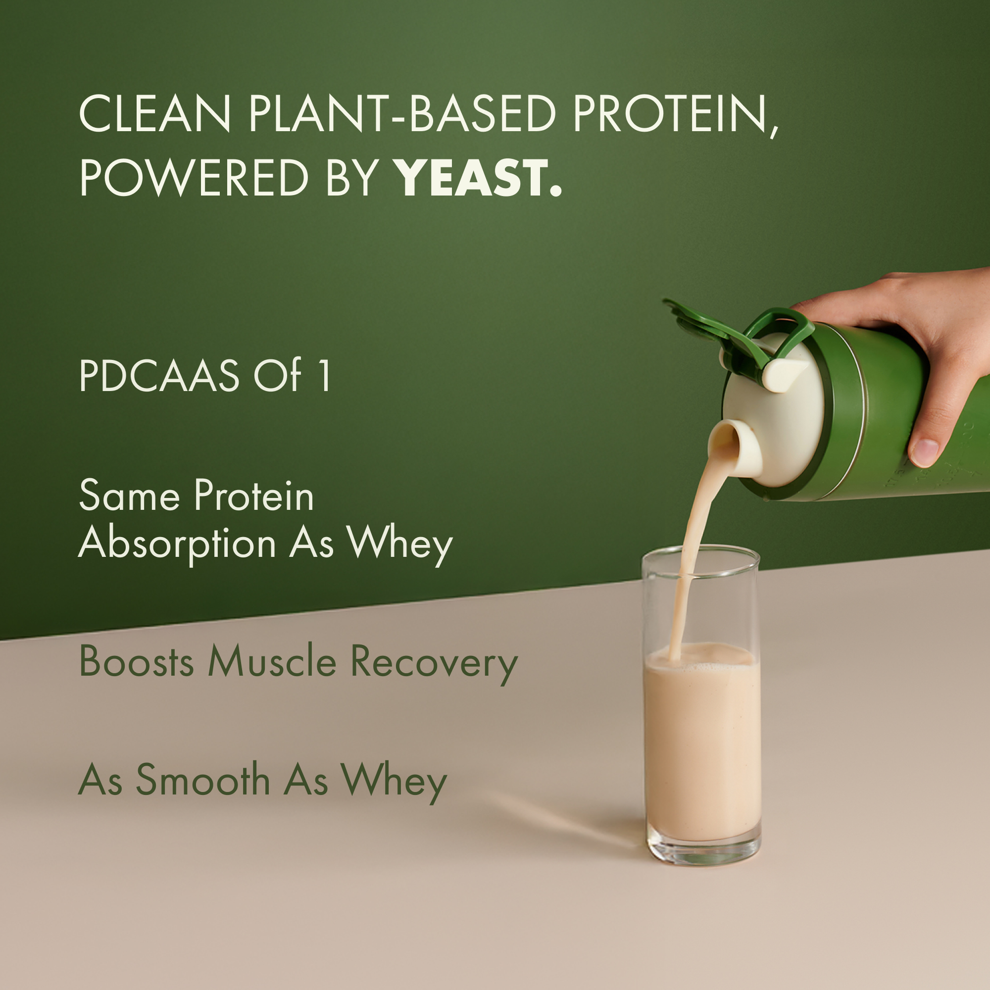 Cosmix No-Nonsense Plant Protein Pro | 26g Protein/Serve | Classic Unflavoured | Yeast Powered Plant-Based Protein | PDCAAS of 1 | Light On Gut, Superior Muscle Recovery - 500g
