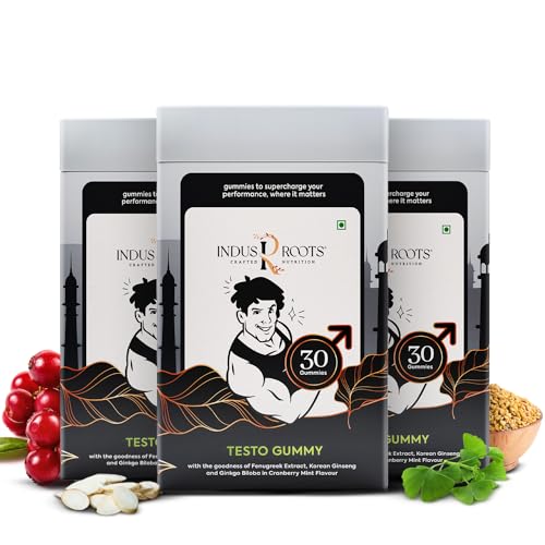 Indus Roots Testo Gummies Pack of 3