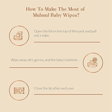 Baby Forest Mulmul Baby Wipes, Ultra-soft, Water-based, 3X thicker and softer wipes 72 Wipes, Pack of 6