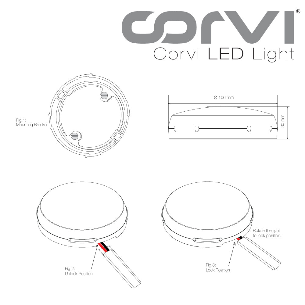 CORVI LED Surface 5 Ceiling Light | 18 Watts illumination using 12 Watts power | Dimmable & Driverless | Backlit for Maximum Output | 3000K Warm White (P3)