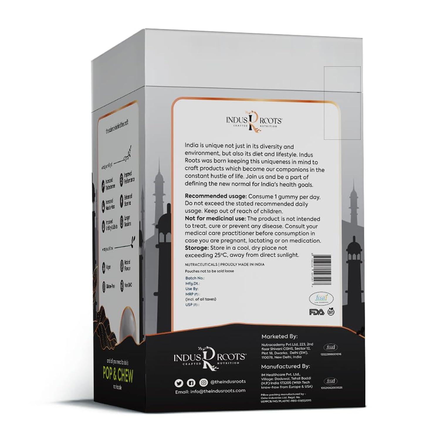 Indus Roots Testo Gummies Pack of 2