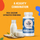 The Tiny Secret Natural Milk Calcium Tablets | Supports Bone, Teeth & Gum Health | With Dual Absorption Mechanism | Fortified With vitamin D3 | 60 Tablets