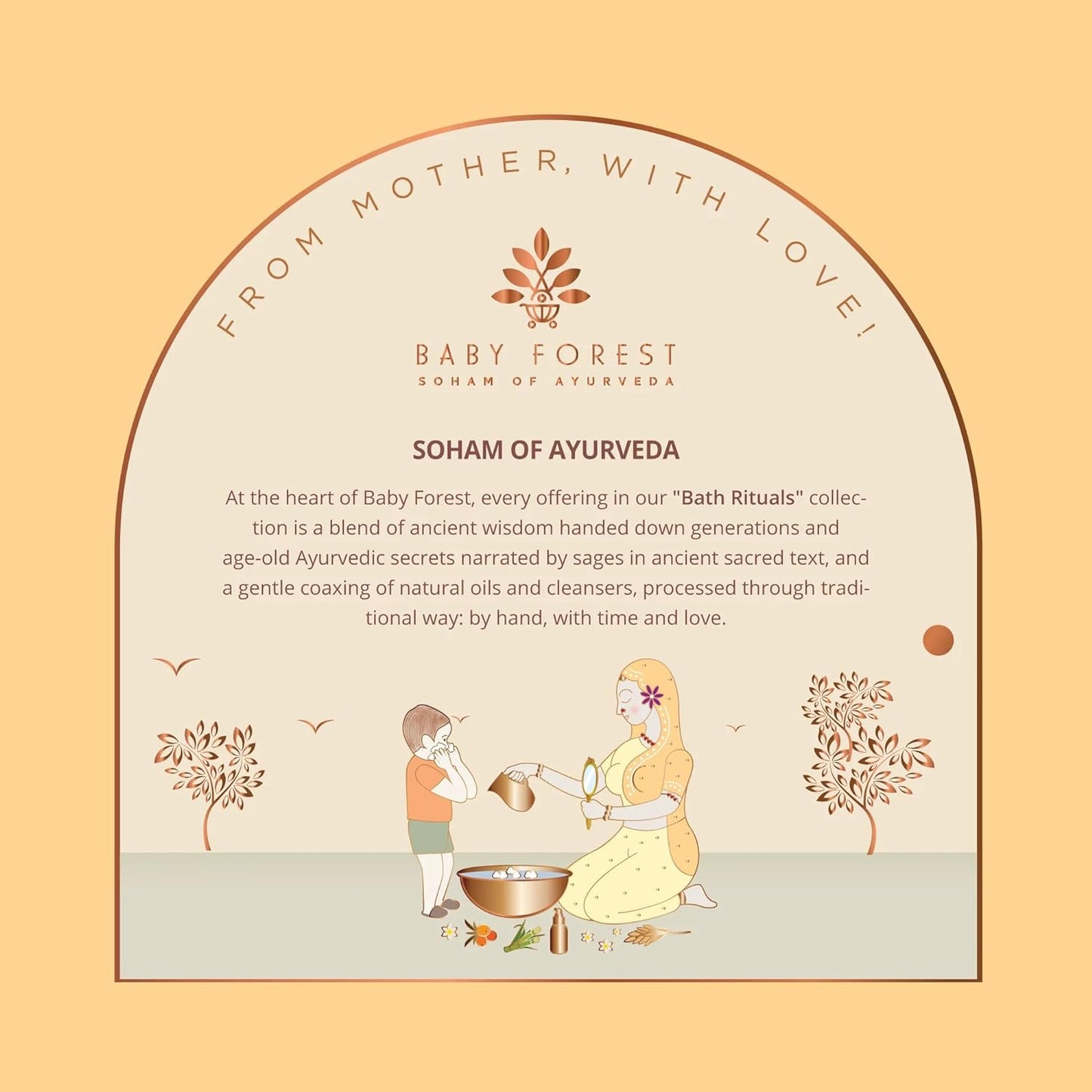 Baby Forest Maasoom Mukhra Ayurvedic Kids Face Wash | Mixture of 6 Ayurvedic Natural herbs, Essential Oils & Flowers | Vegan & Sulphate-Free | Derma Safe | Suitable for Age 2+ Years | 100 ml