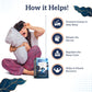 Indus RootsSleep and Memory Gummy - Melatonin 5mg and Ashwagandha Supplement 60 N