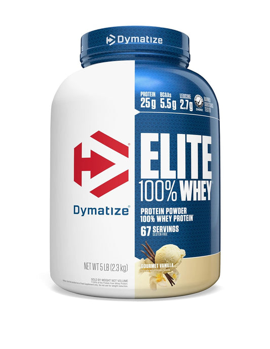 Dymatize Nutrition Elite 100% Whey Protein - 5 Lbs (Gourmet Vanilla)