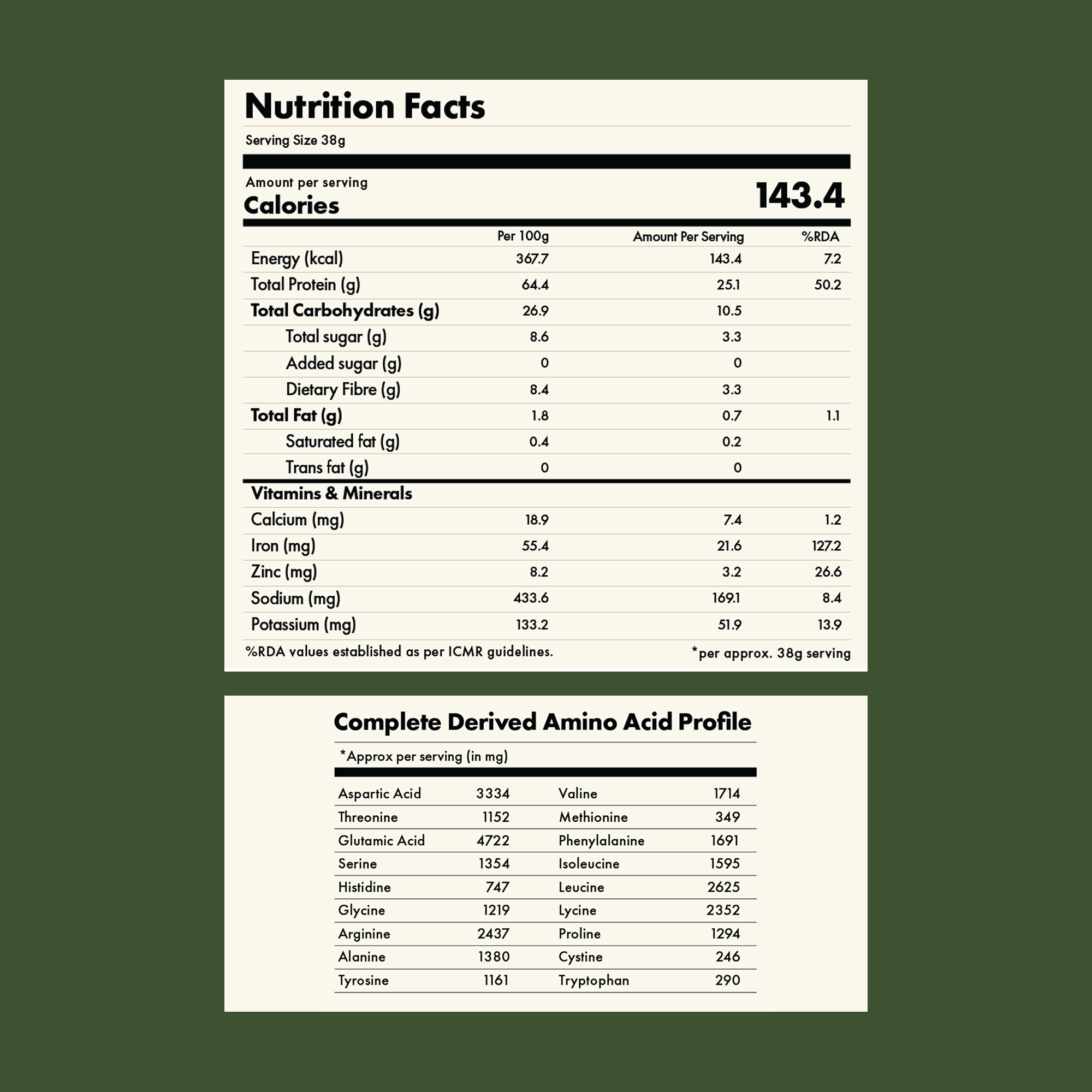 Cosmix No-Nonsense Plant Protein Pro | 26g Protein/Serve | Kerala Vanilla Bean | Yeast Powered Plant-Based Protein | PDCAAS of 1 | Light On Gut, Superior Muscle Recovery - 1kg