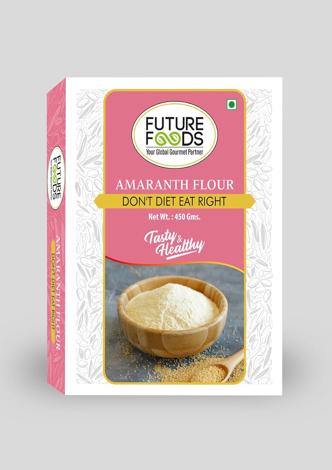 Future Foods Premium Rajgira/Amaranth Flour | Ramdana | Gluten Free | Micro-Nutrients Rich | High Protein & Fiber | Lowers Cholesterol | Rich in Antioxidants | Ideal for Halwa, Chikki & Ladoo | 450g