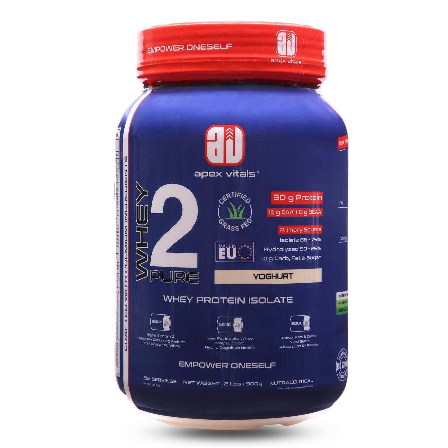 Apex Vitals Whey Protein Isolate Yogurt 2 Lbs