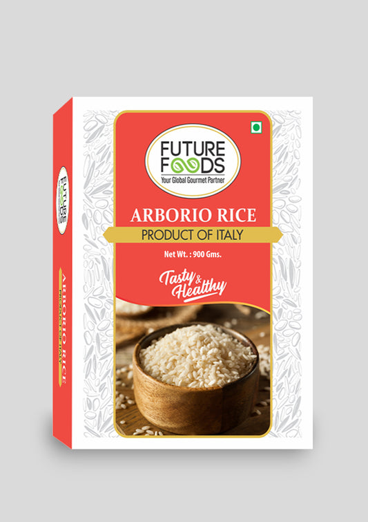 Future Foods Arborio Rice | Fat Free | Creamy Texture & Nutty Aroma | | Rich in Vitamin & Minerals | Product of Italy | Use to make Rissotto | 900g