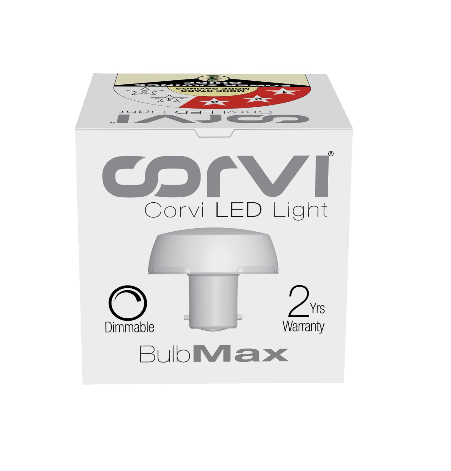 CORVI LED Bulb | 9 Watts illumination using 6 Watts power | B22, Compact Non-Protruding | 3000K Warm White Full Glow | Dimmable | 2 Year Warranty | Industry’s Best 3 star Rated Energy Saving Bulb (Pack of 1)