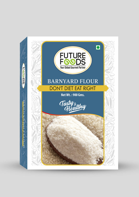 Future Foods Premium Barnyard Flour | Jhangora/Sanwa | Gluten Free | Fiber Rich | Good Source of Iron | With Essential Vitamins & Minerals | Ideal for Celiac & Diabetes Patients | 900g