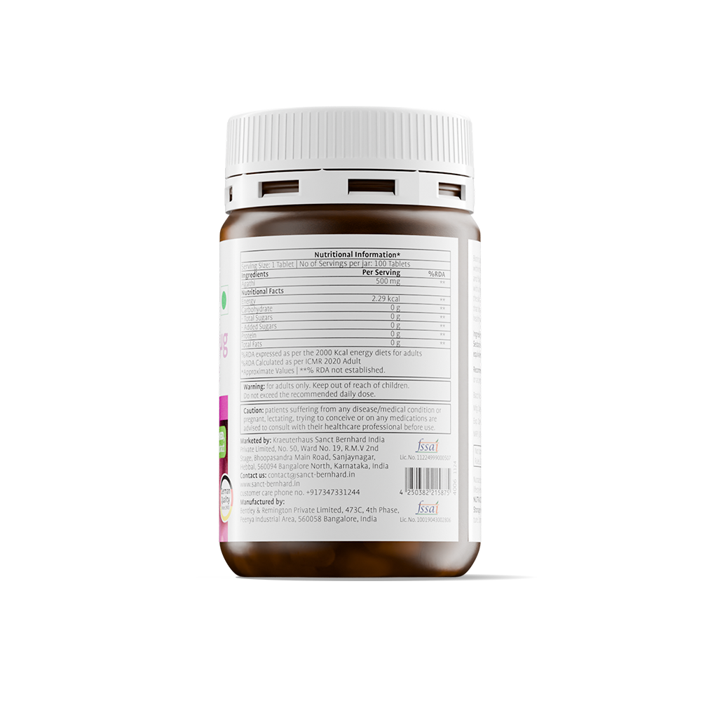 Sanct Bernhard Biotin Radiant Revive | High-Potency Biotin for Hair Growth & Strength | Supports Healthy Skin, Strong Nails & Metabolism | Essential Vitamin H for Beauty & Wellness | 60 Capsules
