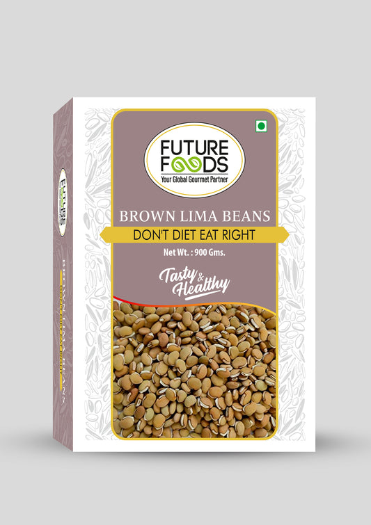 Future Foods Brown Lima Beans, Butter Beans, Vaal, pack of 900 gram