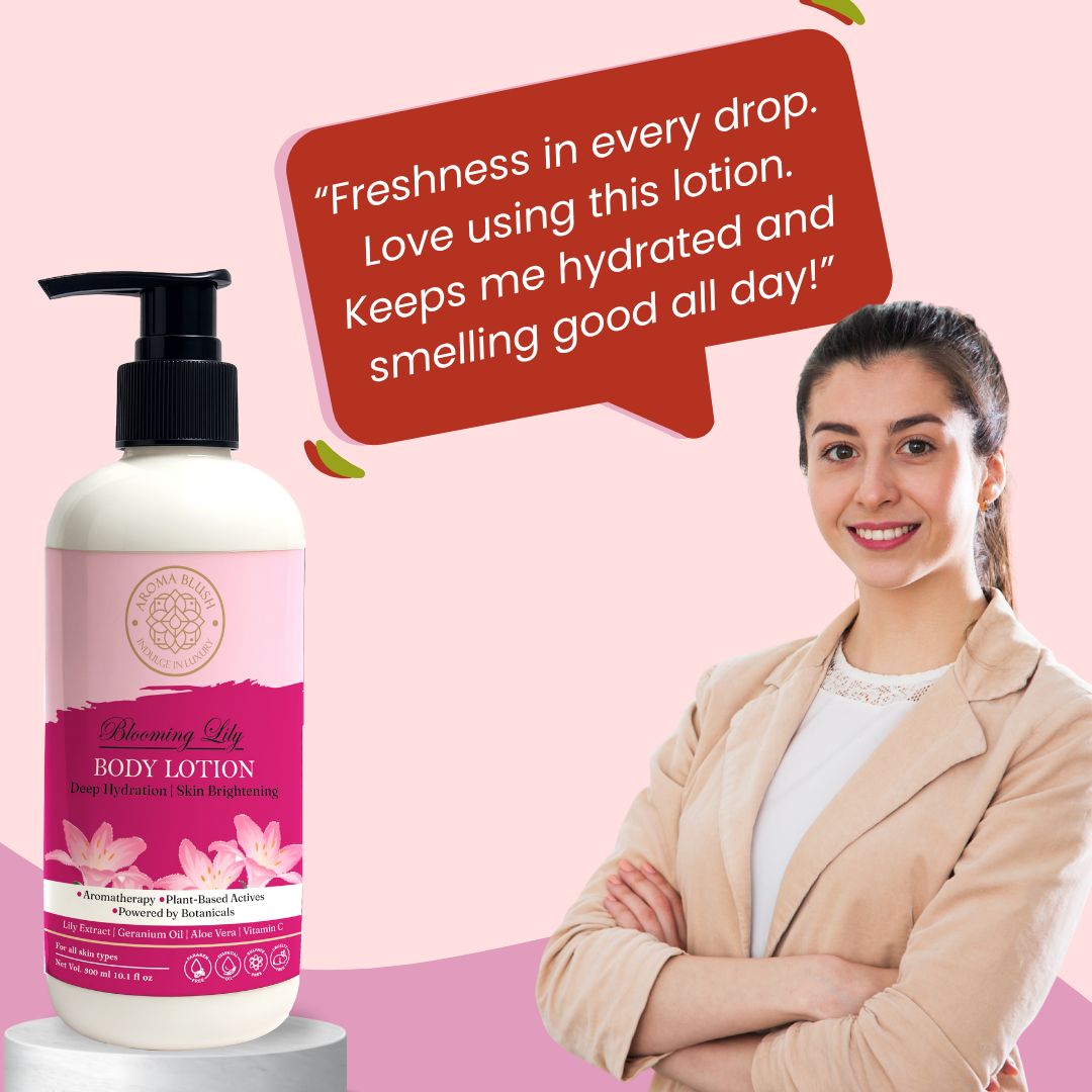 AROMA BLUSH Blooming Lily body lotion 300ML