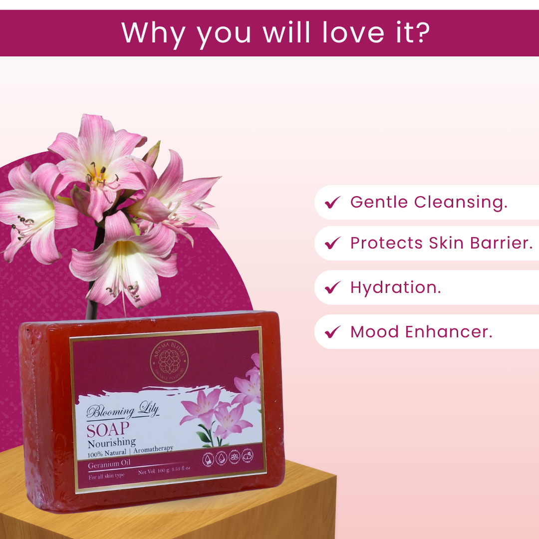 AROMA BLUSH Blooming Lily soap 100G