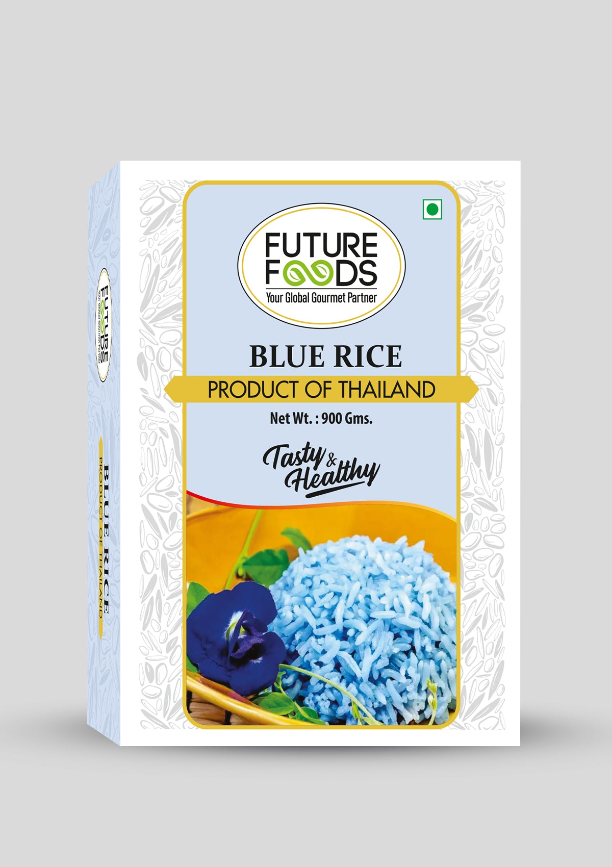 Future Foods Blue Rice - Combo of Thai Jasmine Rice & Blue Butterfly Pea Flower - 900 gram