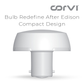 CORVI LED Bulb | 9 Watts illumination using 6 Watts power | B22, Compact Non-Protruding | 4000K Easy White Full Glow | Dimmable | 2 Year Warranty | Industry’s Best 3 star Rated Energy Saving Bulb (Pack of 1)