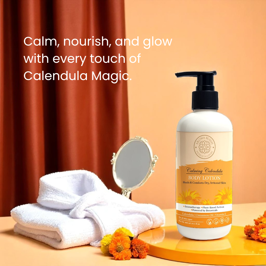 AROMA BLUSH Calming Calendula body lotion 300ML