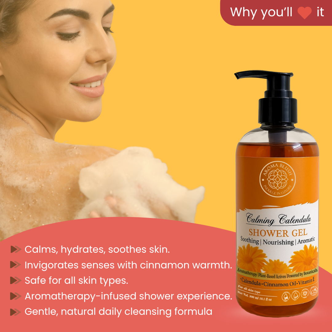 AROMA BLUSH  Calming Calendula shower gel  300 ML