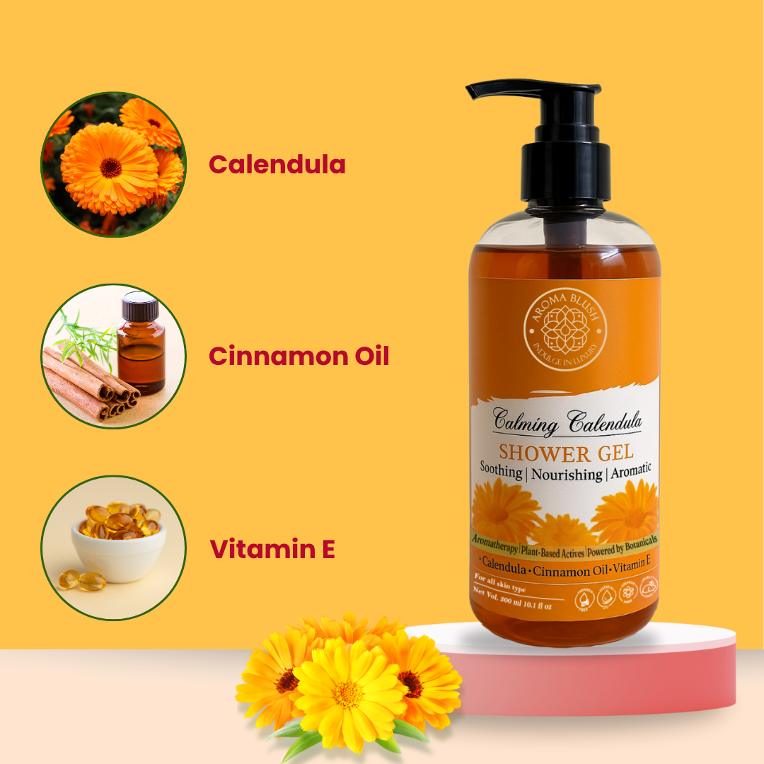 AROMA BLUSH  Calming Calendula shower gel  300 ML