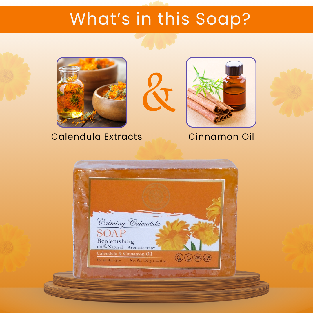 AROMA BLUSH Calming Calendula Soap 100 G