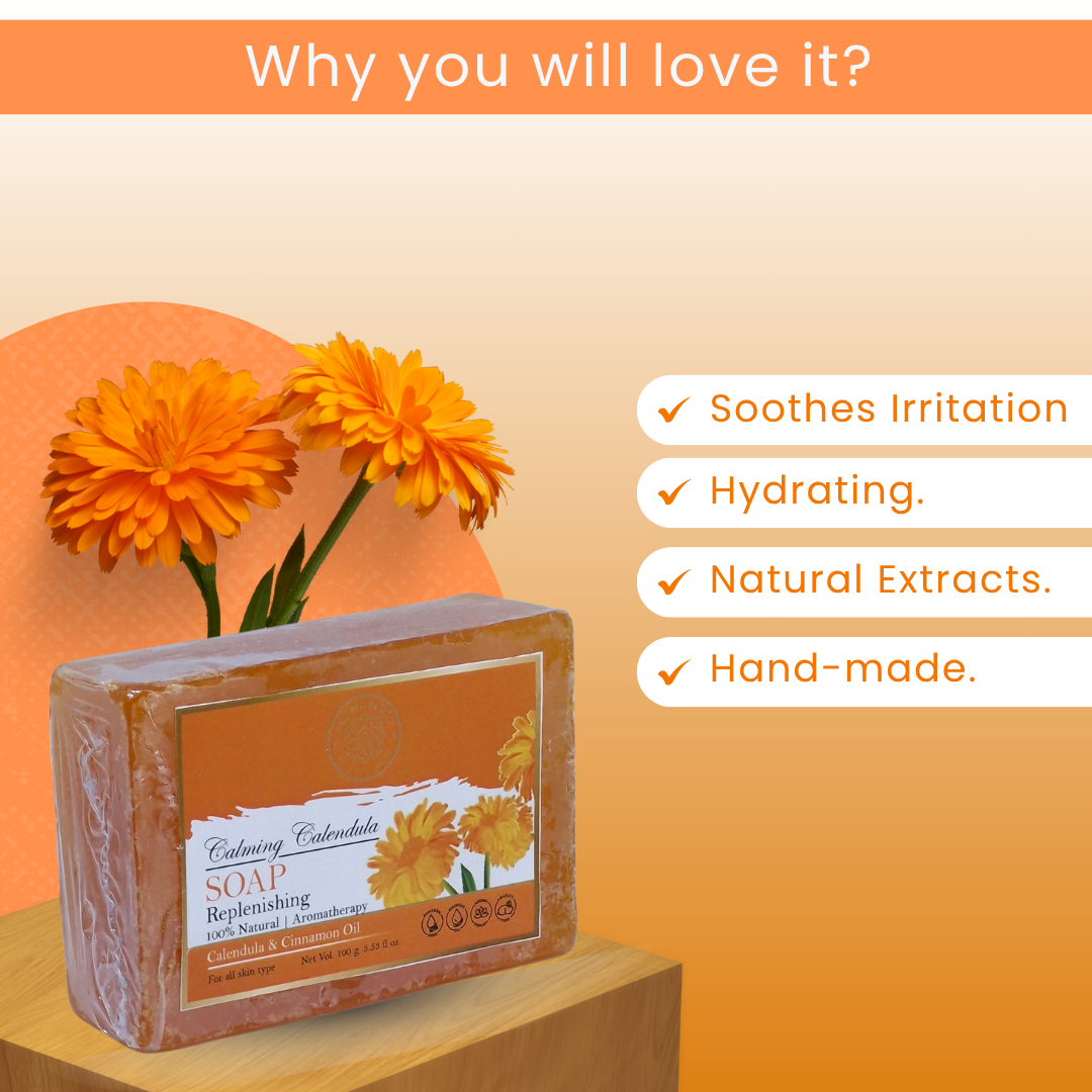 AROMA BLUSH Calming Calendula Soap 100 G