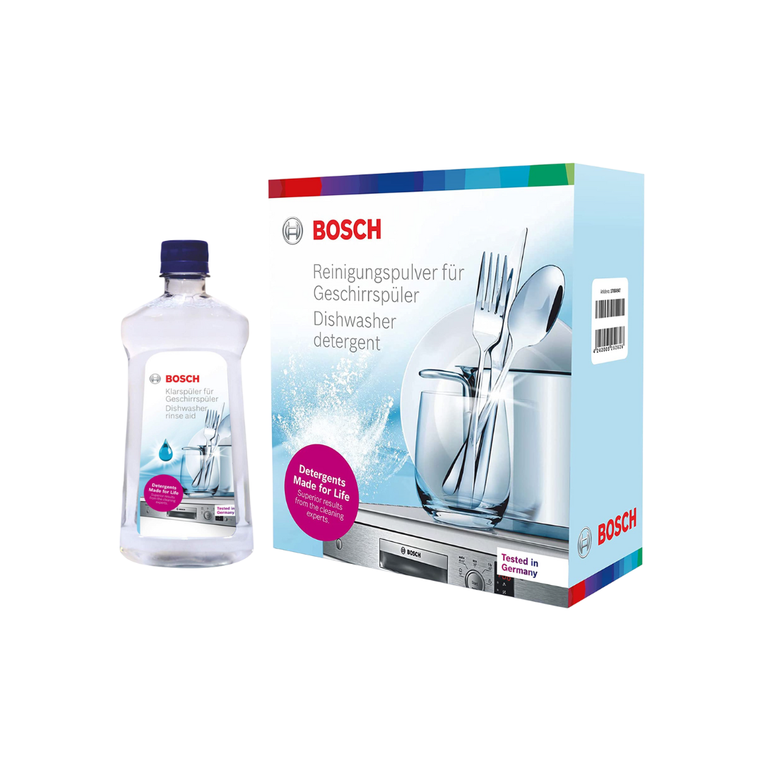 Bosch Detergent 1 kg and Dishwasher Rinse Aid 1000 ML, Combo Pack of 2