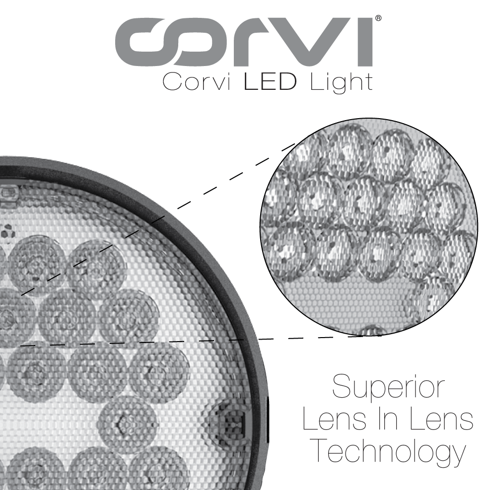 CORVI LED Spot 3 Round 6W Tiltable Spotlight | Driverless, Dimmable, Ultra Low Glare Design with Lens in Lens Technology | Easy White 4000K (Pack of 10)