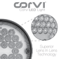 CORVI LED Spot 3Q Square 6W | Slim & Compact, Driverless & Dimmable | Ultra Low Glare with Tiltable Lens in Lens Technology |  White 5700K (Pack of 2)