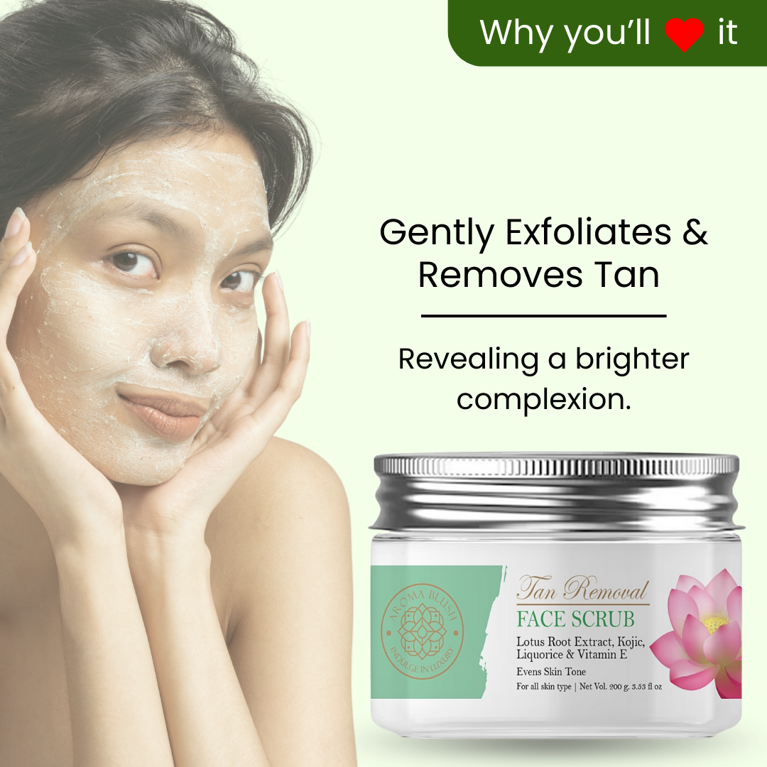 AROMA BLUSH TAN REMOVAL FACE SCRUB 200 GMS
