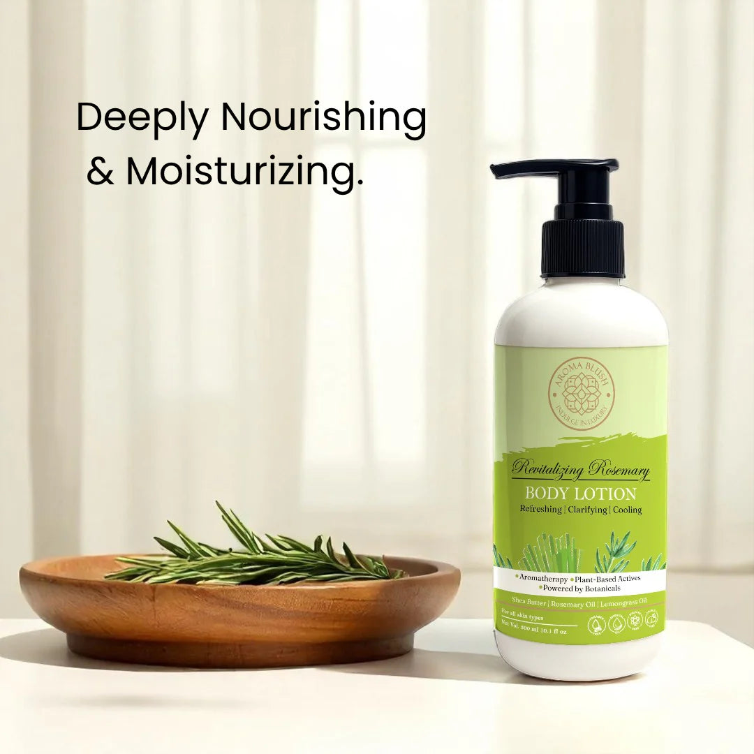 AROMABLUSH Revitalizing Rosemary  Body lotion & shower gels duo's