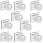 CORVI LED Flat3 6W Round Ceiling Light | Dimmable & Backlit | Warm White 3000K | Slim Driverless LED Panel with Junction Box | Ideal for False Ceilings & Home Use (Pack of 10)