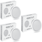 CORVI LED Flat 6 Round 15W False Ceiling Light | Compact, Driverless & Dimmable with Backlit Design |  White 5700K for Home & Office (Pack of 3)