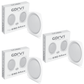 CORVI LED Flat 6Q Square 15W False Ceiling Panel Light | Slim, Compact, Driverless & Dimmable | Backlit for Maximum Output | Warm White 3000K (Pack of 3)
