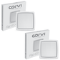 CORVI LED Flat 6S Square 15W | Driverless, Dimmable & Slim Panel Light | Backlit Design for Maximum Brightness | Easy White 4000K for False Ceilings (Pack of 2)